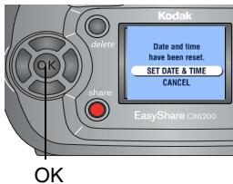 KODAK CX6200 - Setting the Date &amp; Time, First Time - 1