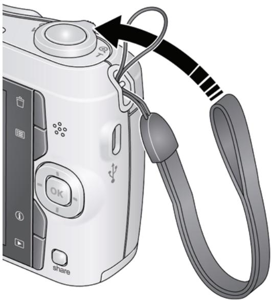 KODAK EASYSHARE C195 - Attaching the strap - 1