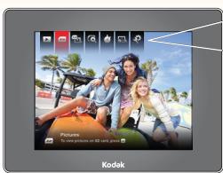 KODAK EASYSHARE P850 - Panneau de commande principal - 1