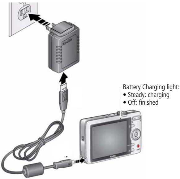 KODAK M320 - Charging the battery - 1