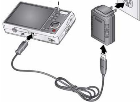 KODAK M380 - Loading and charging the batteries - 2