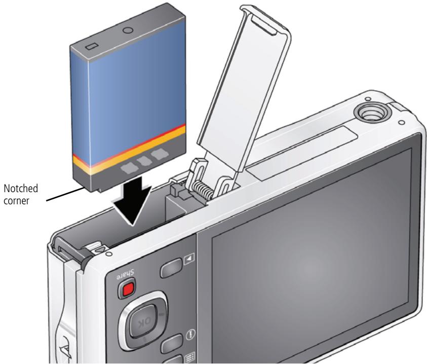 KODAK M381 - Loading the KLIC- 7003 battery - 1