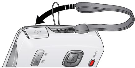 KODAK M550 - Attach the strap, load the battery - 1