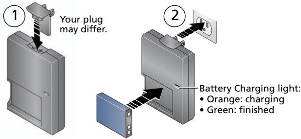 KODAK M550 - Attach the strap, load the battery - 4