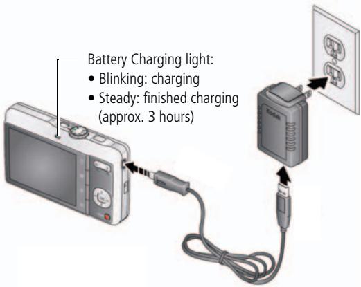KODAK MD41 - Loading and charging the battery - 2