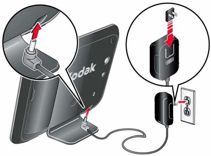 KODAK PULSE DIGITAL FRAME - Attaching the power cable - 1