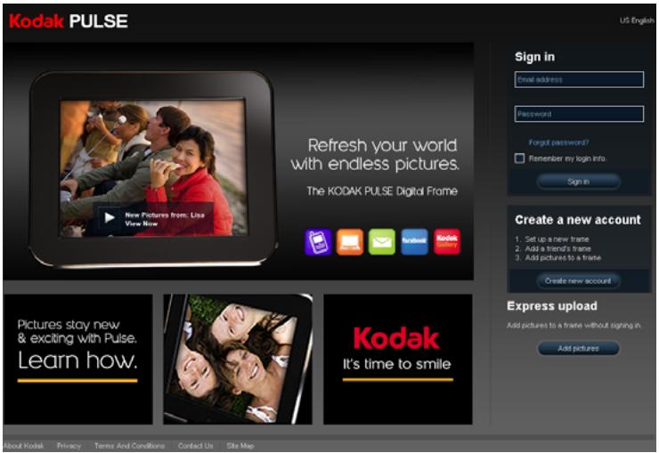 KODAK PULSE DIGITAL FRAME - Using your online account - 1