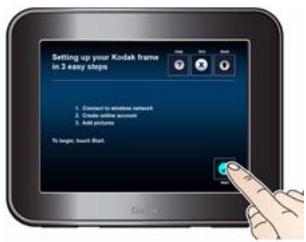 KODAK PULSE DIGITAL FRAME - Touch Network Setup Wizard. - 1