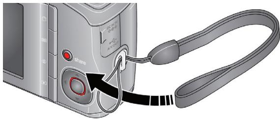 KODAK Z915 - Attaching the strap - 1