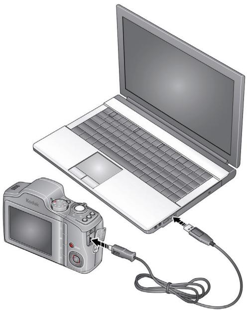 KODAK Z915 - Transferring pictures with the USB cable - 1