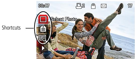 KODAK Z915 - Using shortcuts - 1