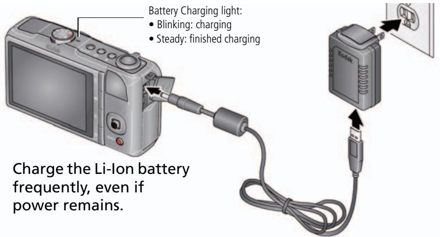 KODAK Z950 - Charging the battery - 1
