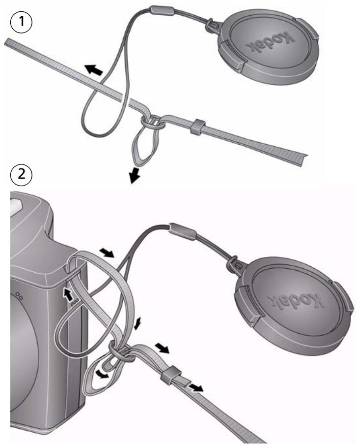 KODAK Z980 - Attaching the strap - 1