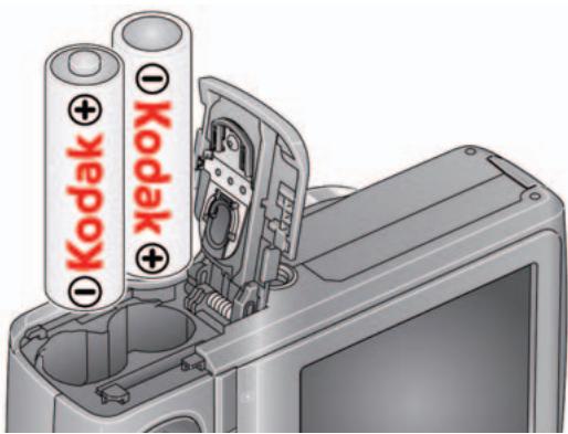 KODAK ZD15 - Loading the batteries - 1