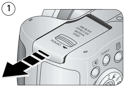 KODAK ZD710 - Loading the battery - 1