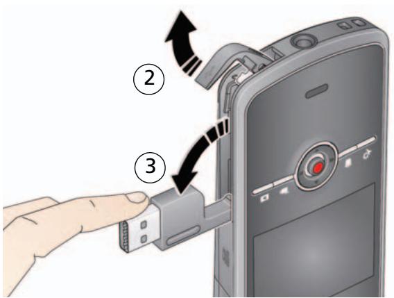 KODAK ZI8 - Accessing the USB - 2