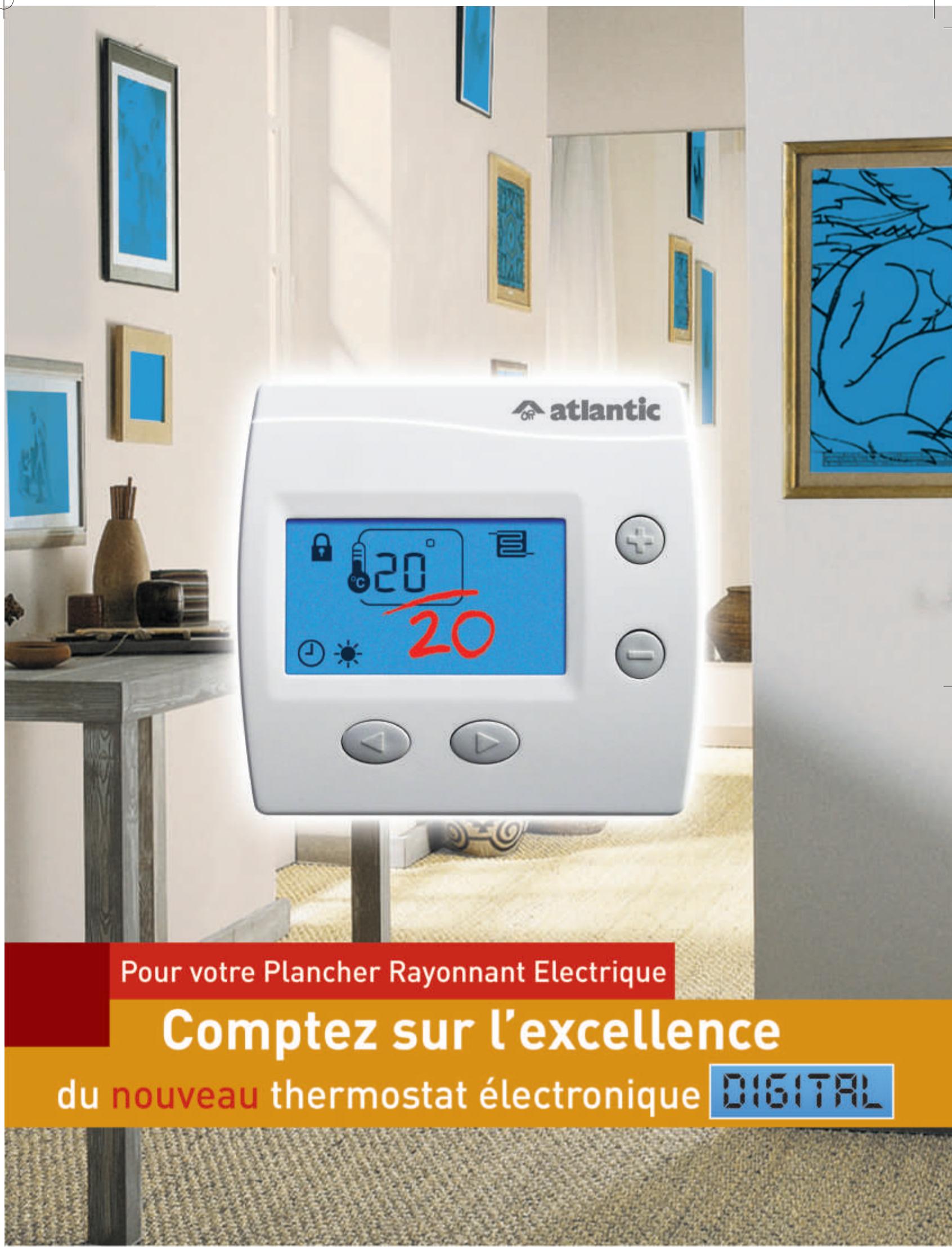 ATLANTIC THERMOSTAT ELECTRONIQUE DIGITAL - Pack énergie, la gestion simple et globale du chauffage par atlantic - 4