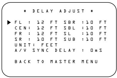 HARMAN KARDON AVR 235 - Delay Settings - 1