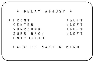 HARMAN KARDON AVR 330 - Delay Settings - 1