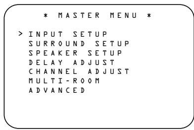 HARMAN KARDON AVR 330 - Making Configuration Adjustments - 1