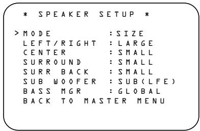 HARMAN KARDON AVR 330 - Speaker Setup - 1