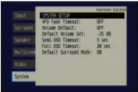 HARMAN KARDON AVR 347 - System Settings - 1