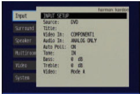 HARMAN KARDON AVR 347 - Using the On-Screen Menu System - 2
