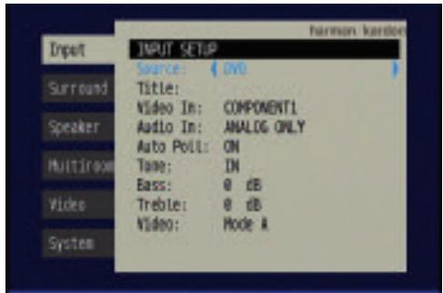 HARMAN KARDON AVR 347 - Using the On-Screen Menu System - 4
