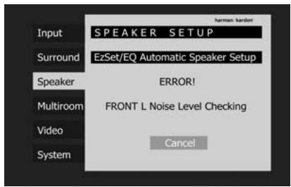 HARMAN KARDON AVR 350 - Automated Speaker Setup Using EzSet/EQ - 7