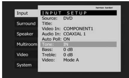 HARMAN KARDON AVR 350 - Source Input Default Digital Audio Input - 3