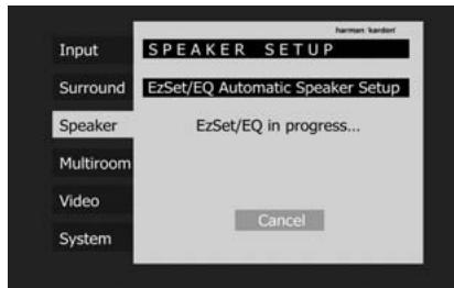 HARMAN KARDON AVR 350 - Automated Speaker Setup Using EzSet/EQ - 5