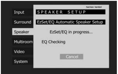HARMAN KARDON AVR 350 - Automated Speaker Setup Using EzSet/EQ - 10