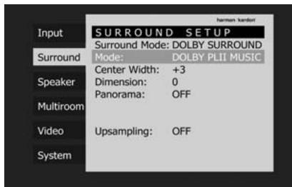 HARMAN KARDON AVR 350 - Surround Setup - 2