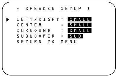HARMAN KARDON AVR 3500 - Speaker Setup - 1