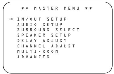 HARMAN KARDON AVR 430 - Making Configuration Adjustments - 1