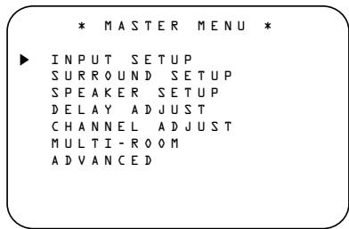 HARMAN KARDON AVR 4550 - Using the On-Screen Display - 1