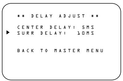 HARMAN KARDON AVR 5500 - Delay Settings - 1
