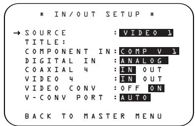 HARMAN KARDON AVR 635 - Input Setup - 1