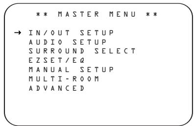 HARMAN KARDON AVR 635 - Making Configuration Adjustments - 1