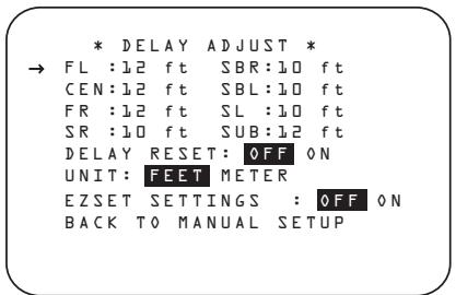 HARMAN KARDON AVR 645 - Delay Settings - 1