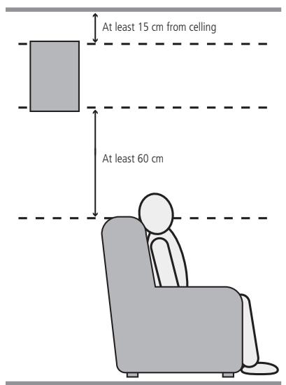 HARMAN KARDON AVR 645 - Notes on speaker placement: - 1