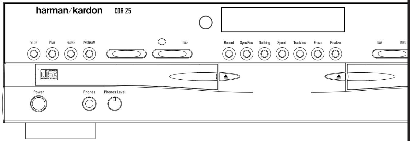 HARMAN KARDON CDR 25 - CDR 25 CD Recorder - 1
