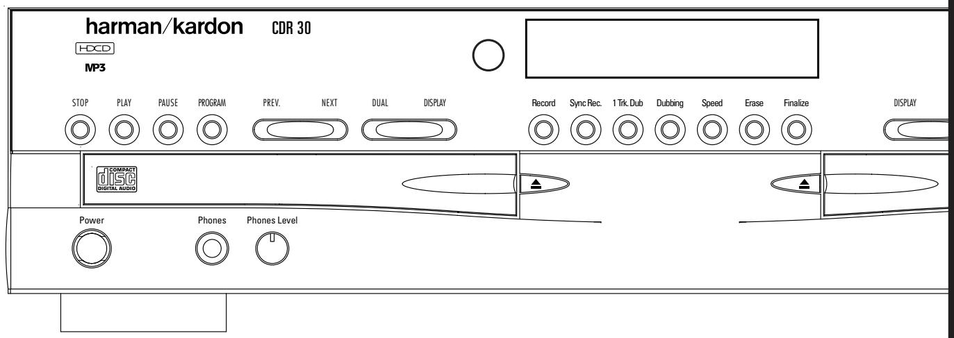 HARMAN KARDON CDR 30 - CDR 30 CD Recorder - 1