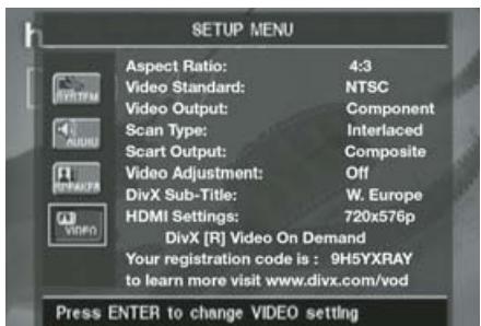 HARMAN KARDON CINESPECIAL - Réglages vidéo - 1