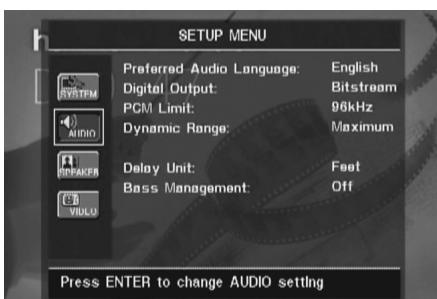 HARMAN KARDON CINESPECIAL 29 - Réglages audio - 1