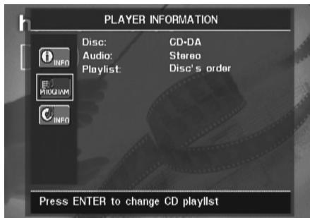 HARMAN KARDON CINESPECIAL 29 - Utilisation du menu player information - 2
