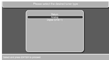 HARMAN KARDON DL 232EX - Selection of tuner type - 1