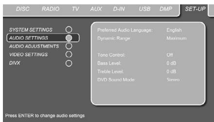 HARMAN KARDON DL 240HD - System Settings - 2