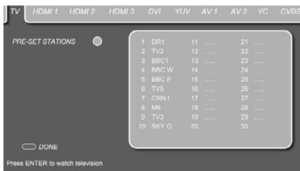 HARMAN KARDON DL 240HD - On Screen Display Menu for the Screen - 1