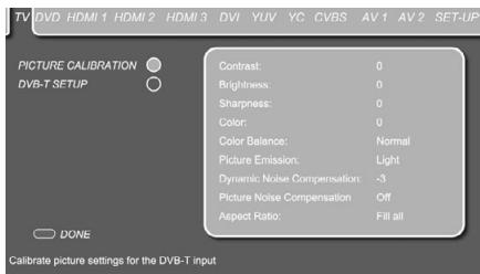 HARMAN KARDON DL 240HD - Set Up Menu for Screen - 1